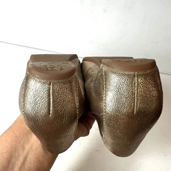 Dansko Gold Flats Elegant Comfort Loafers - Picture 7 of 10